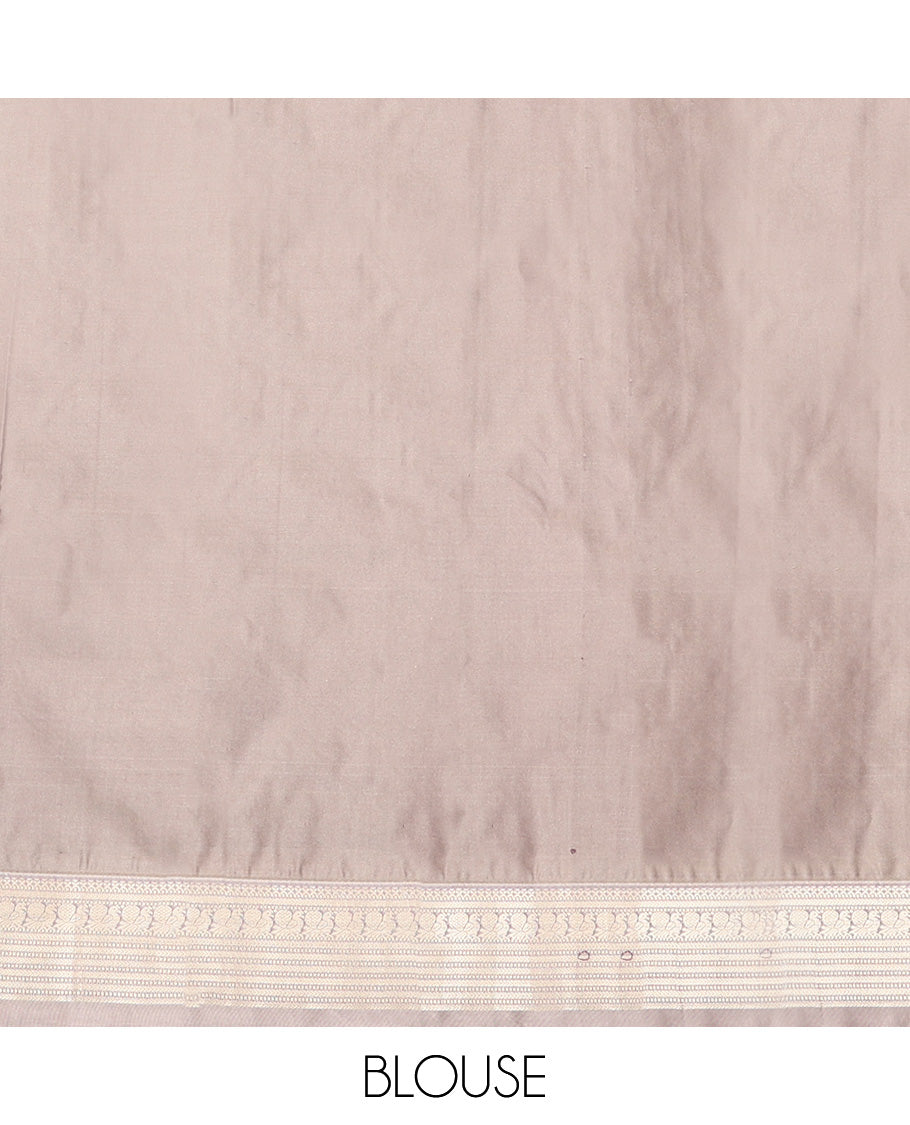 Maroon Budget Silk Saree, Gleamed Up with Zari Buttas, Captivating Contrast Traditional Zari Design Border, Pallu of Intricate Design, and Has a Contrast Blouse