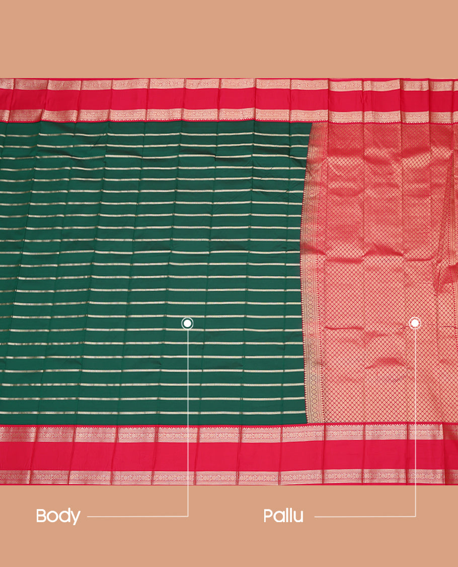 Green Budget Silk Saree