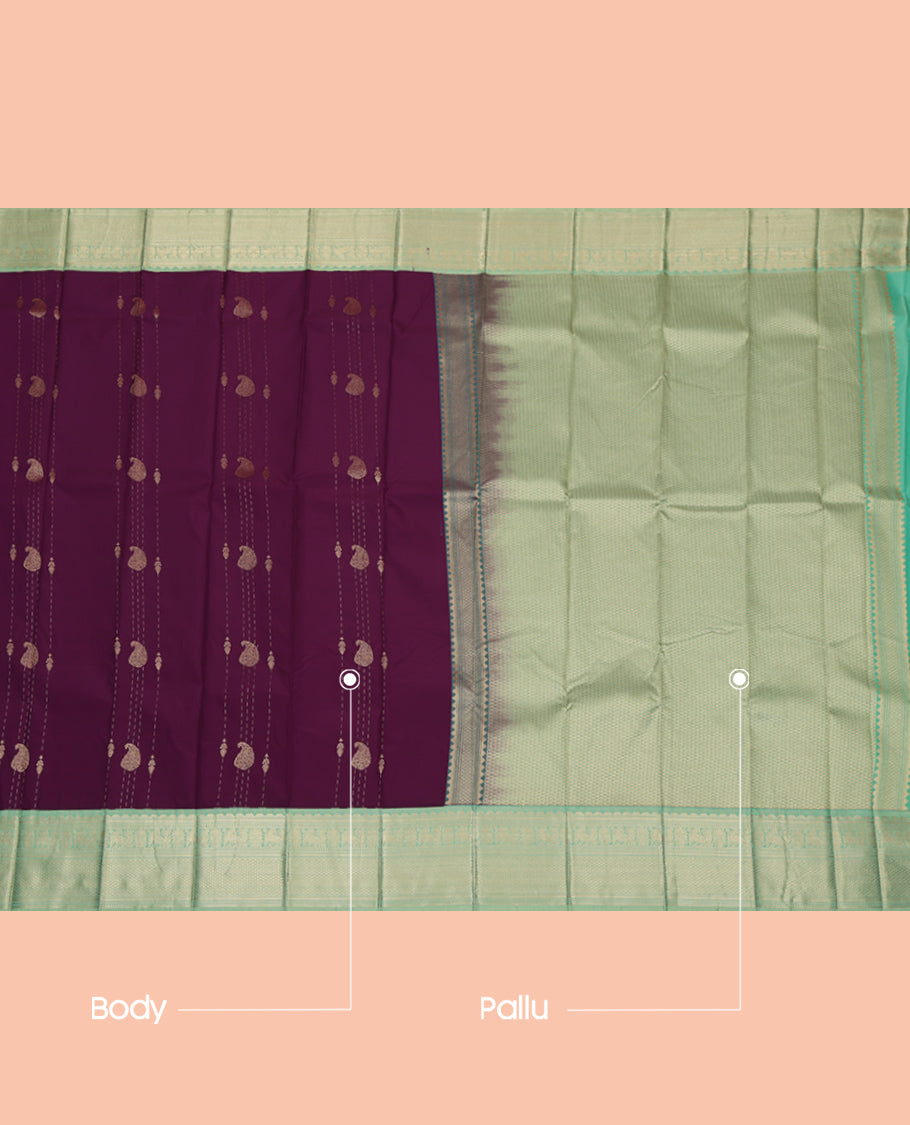Purple Budget Silk Saree