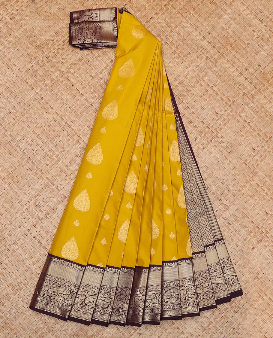 Mustard Budget Silk Saree