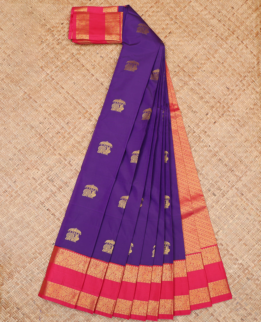 Violet Budget Silk Saree