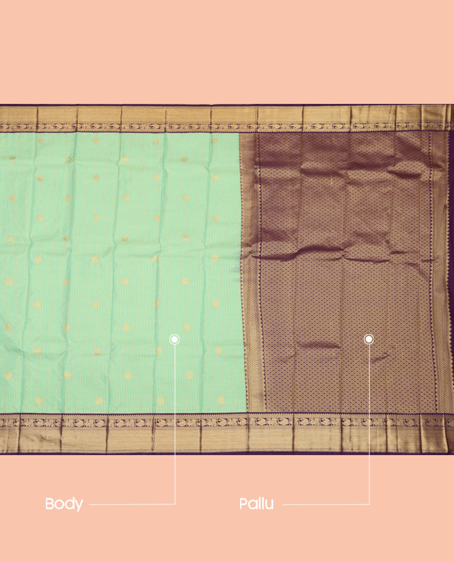 Turquoise Budget Silk Saree