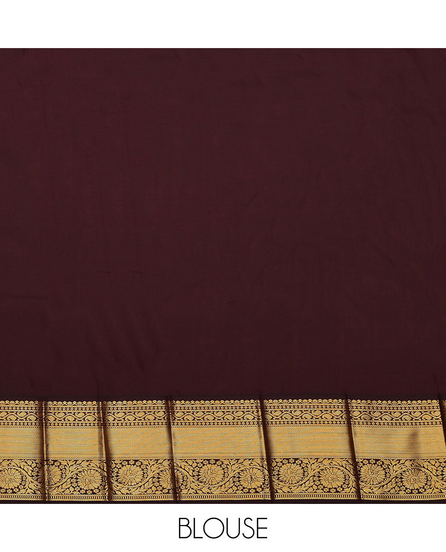 Pink Budget Silk Saree, Prettified with Zari Buttas on Its Body, Complemented by a Contrast Traditional Zari Design Border, Intricately Designed Pallu, and Paired with a Contrast Blouse