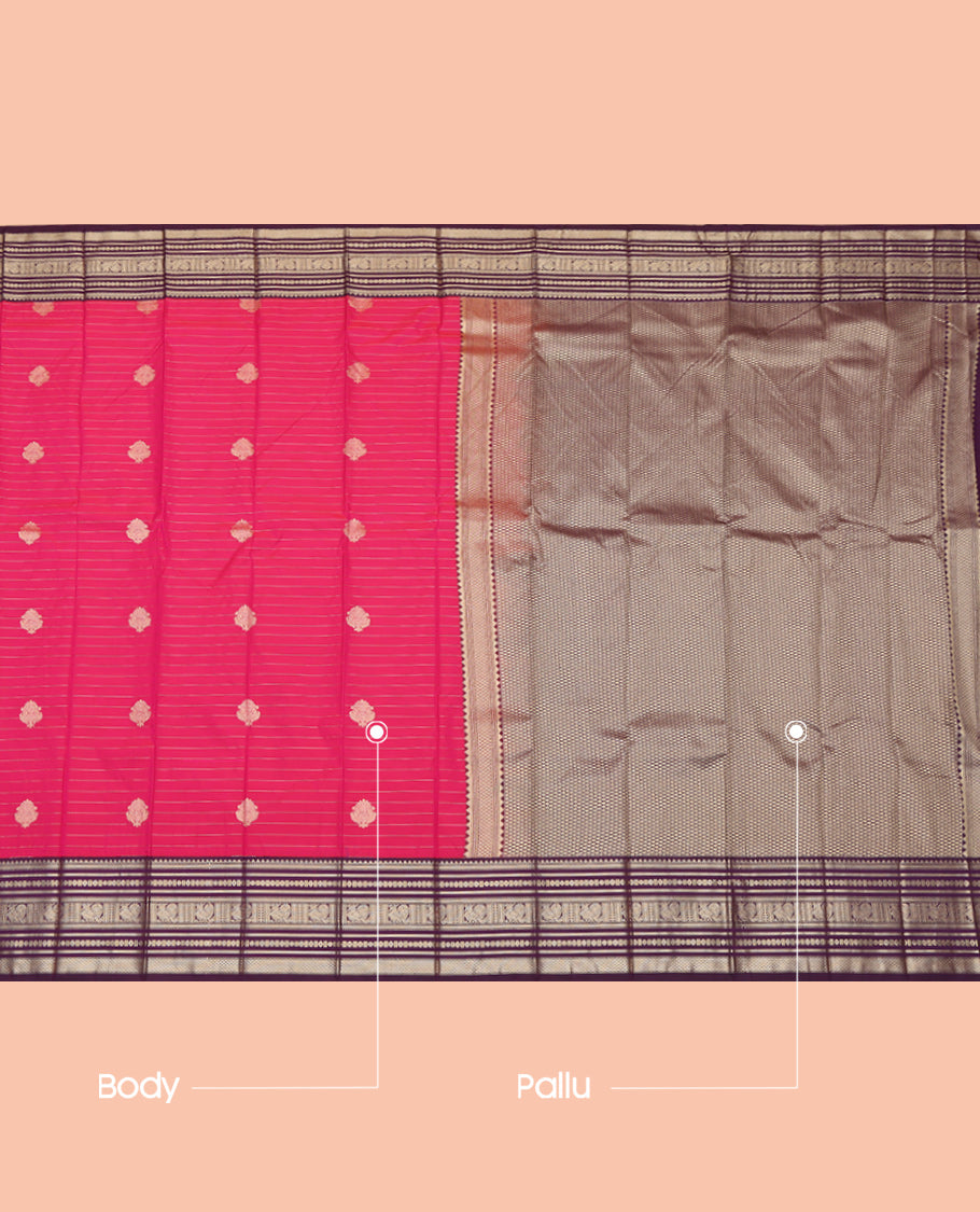 Pink Budget Silk Saree