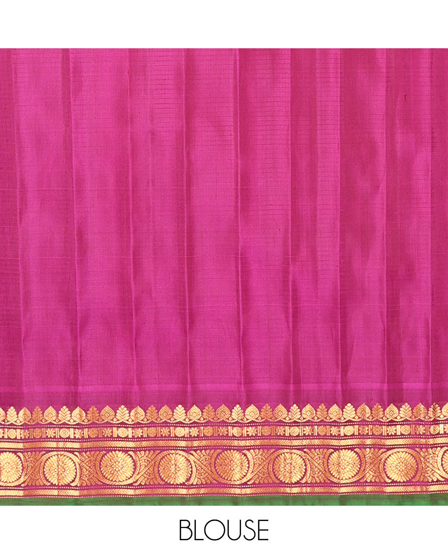Light Purple Gadwal Silk Saree