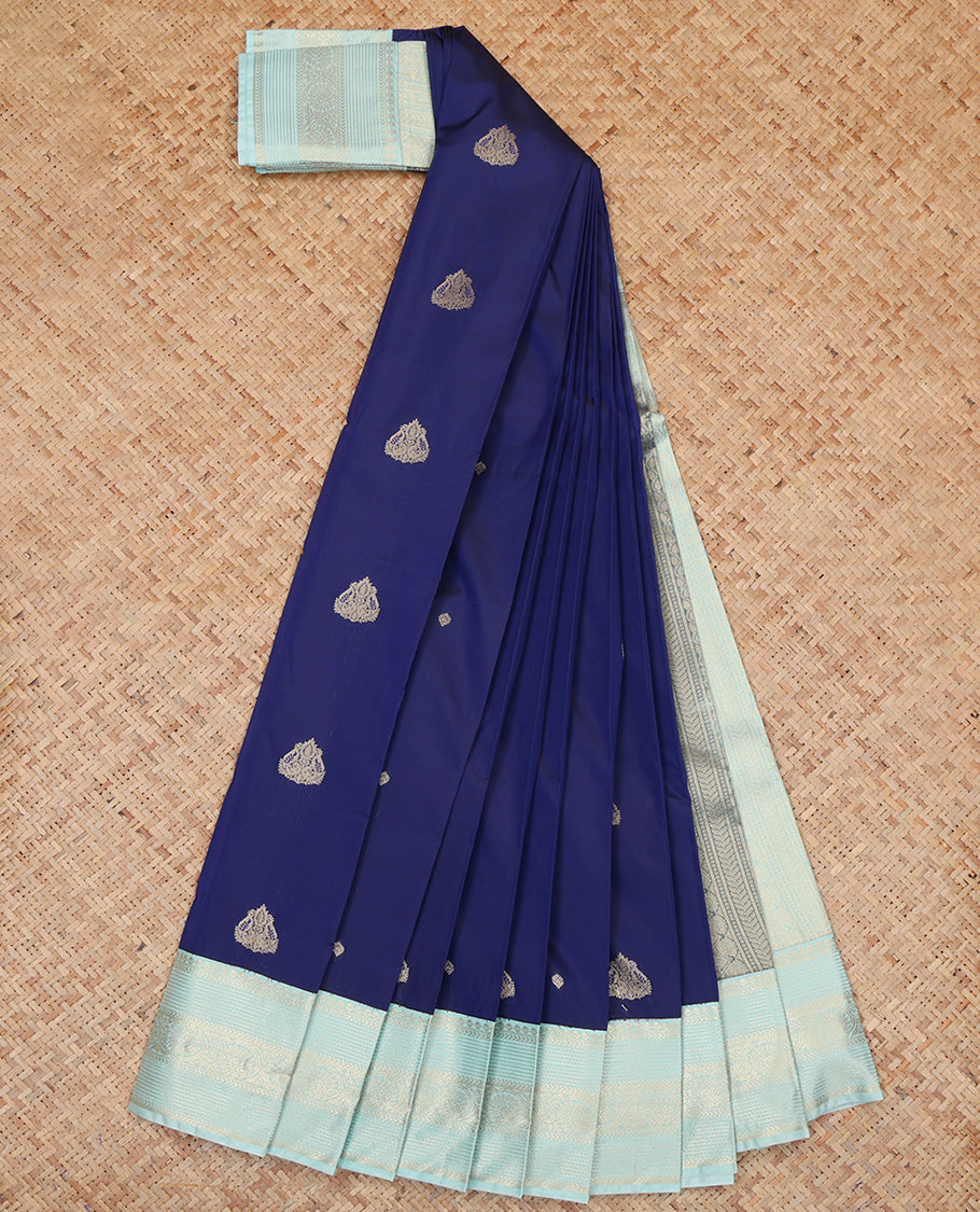 Blue Budget Silk Saree
