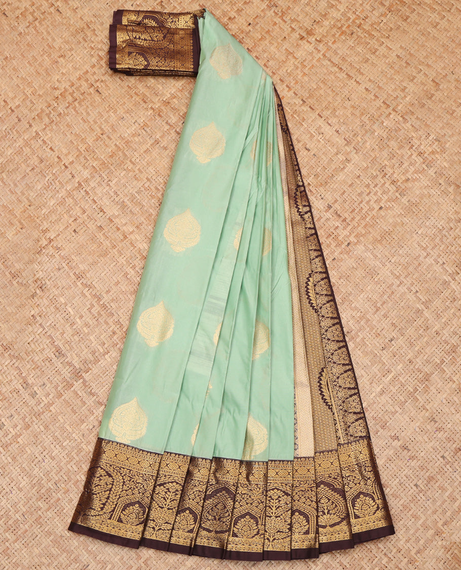 Pale Green Budget Silk Saree