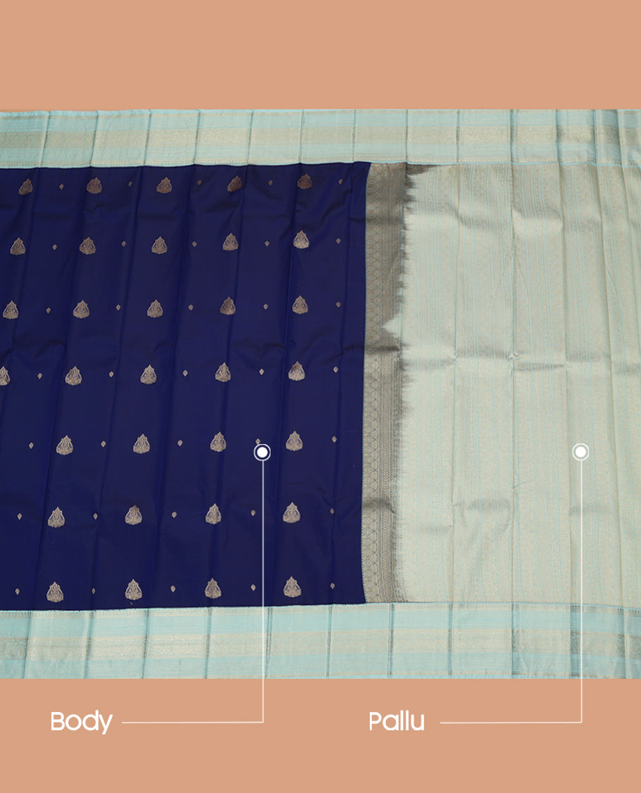 Blue Budget Silk Saree