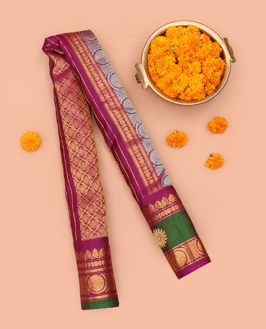 Green Gadwal Saree