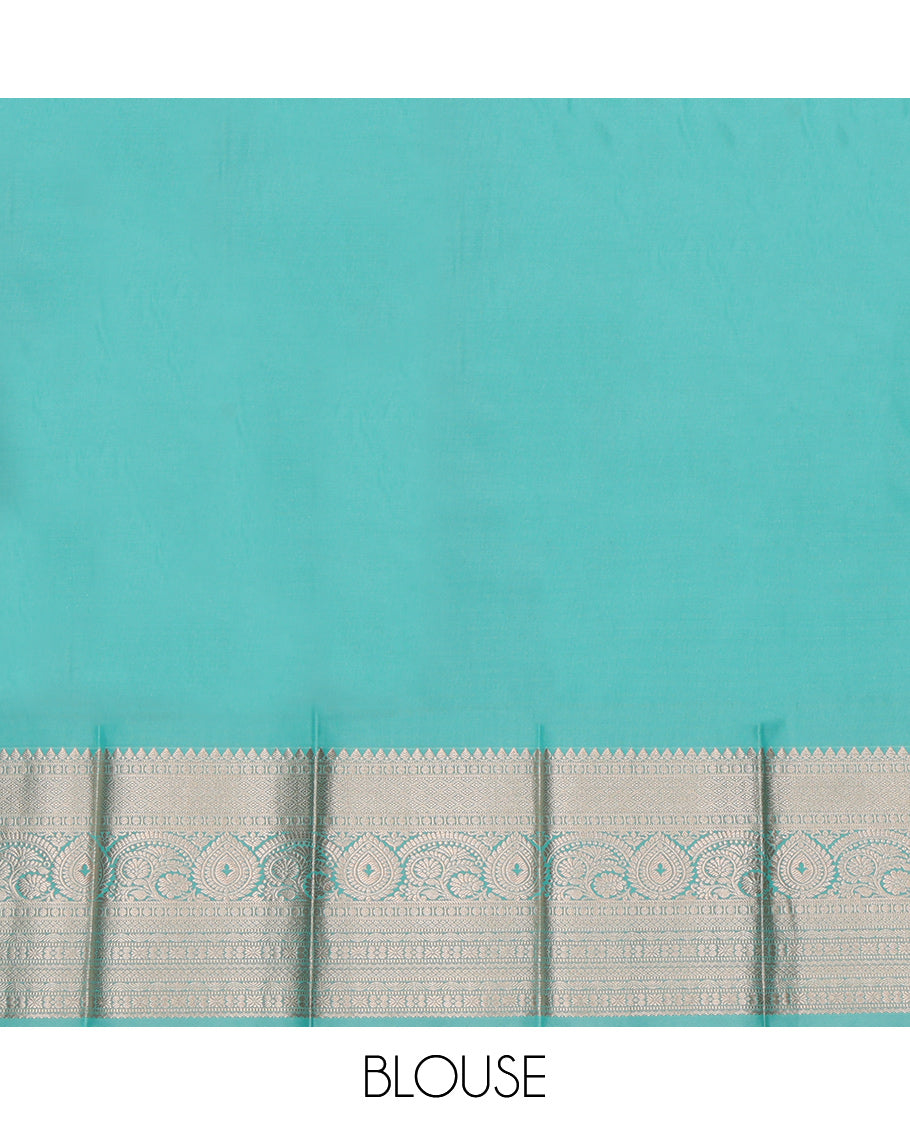 Maroon Budget Silk Saree, Masterfully Woven with Zari Buttas, Complemented by a Contrast Traditional Zari Border, Grand Pallu, and a Contrast Blouse