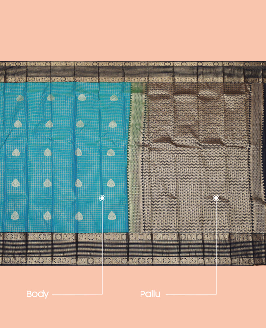 Blue Budget Silk Saree