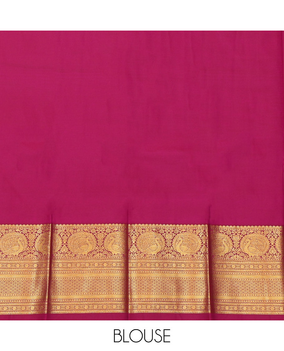 Yellow Budget Silk Saree, Enriched with Floral Buttas, a Contrast Traditional  Zari Border, a Grand Pallu and a Contrast Blouse