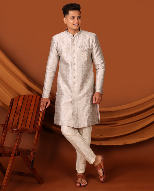 Grey Men's Kurta