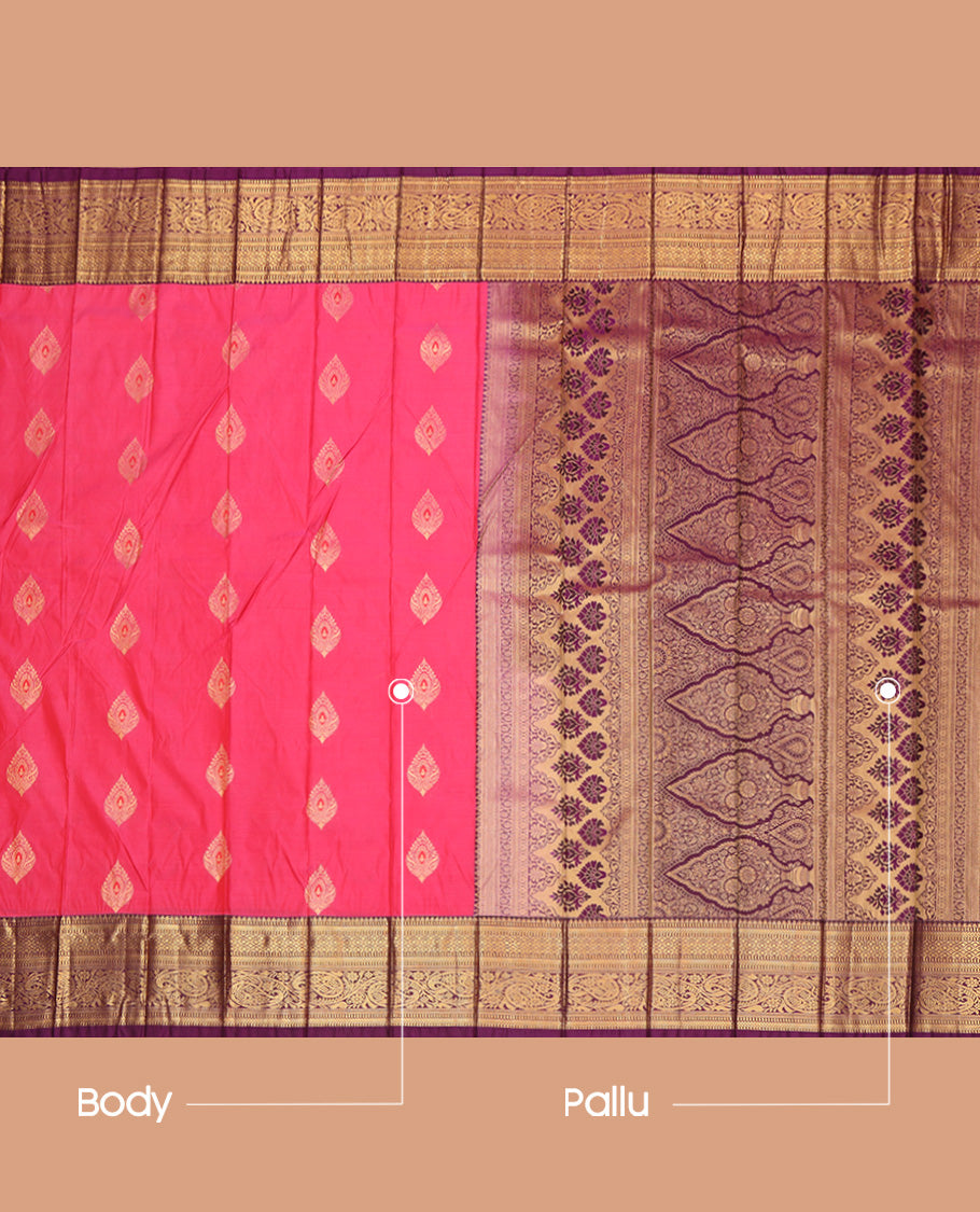 Pink Budget Silk Saree