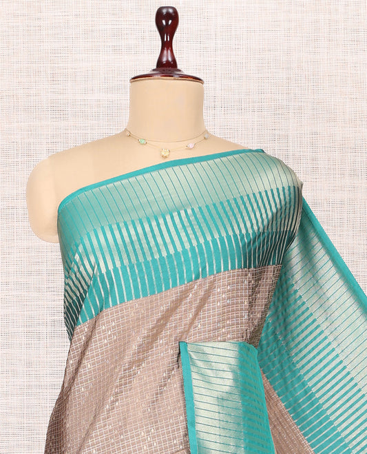 Pale Brown Budget Silk Saree