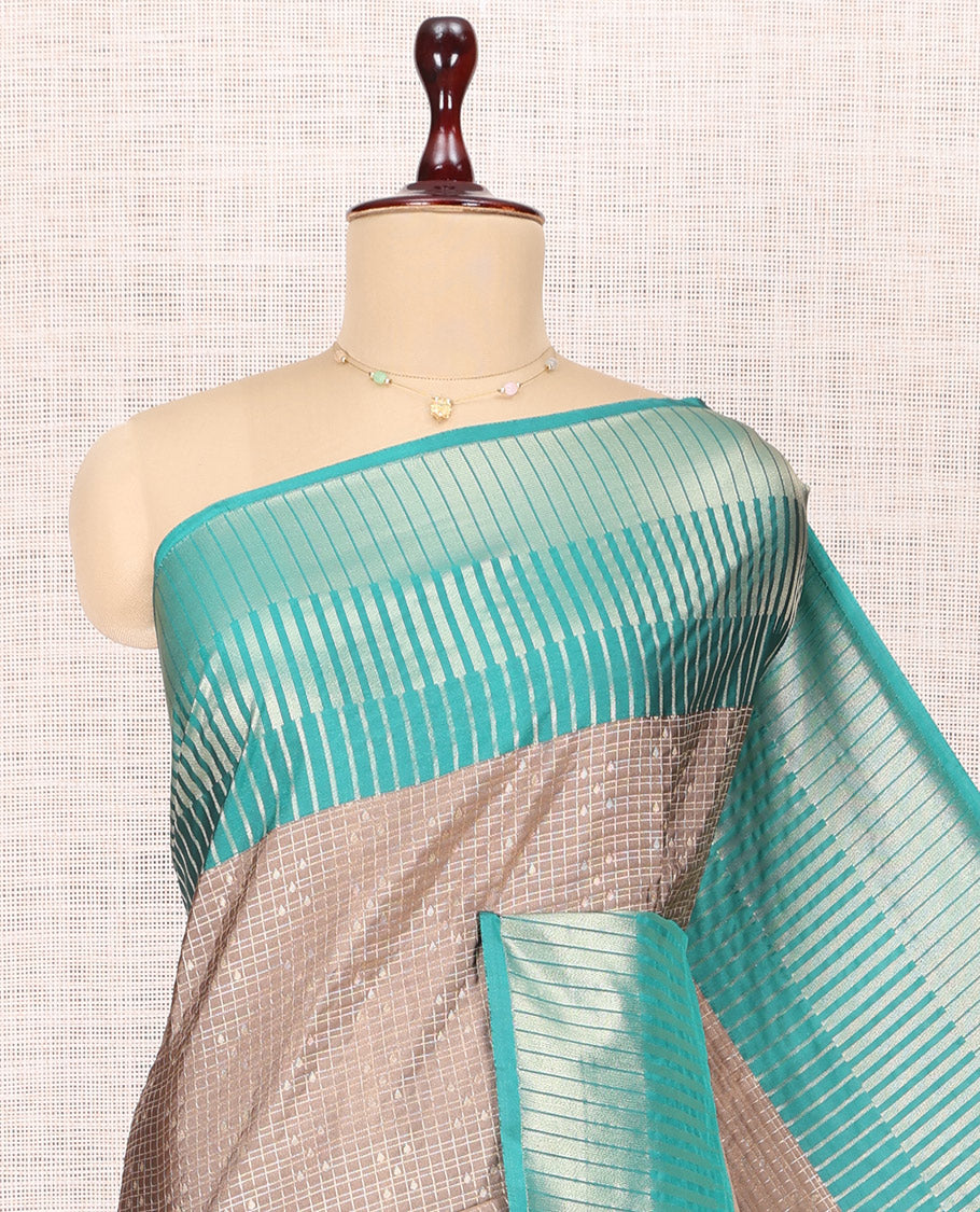 Pale Brown Budget Silk Saree