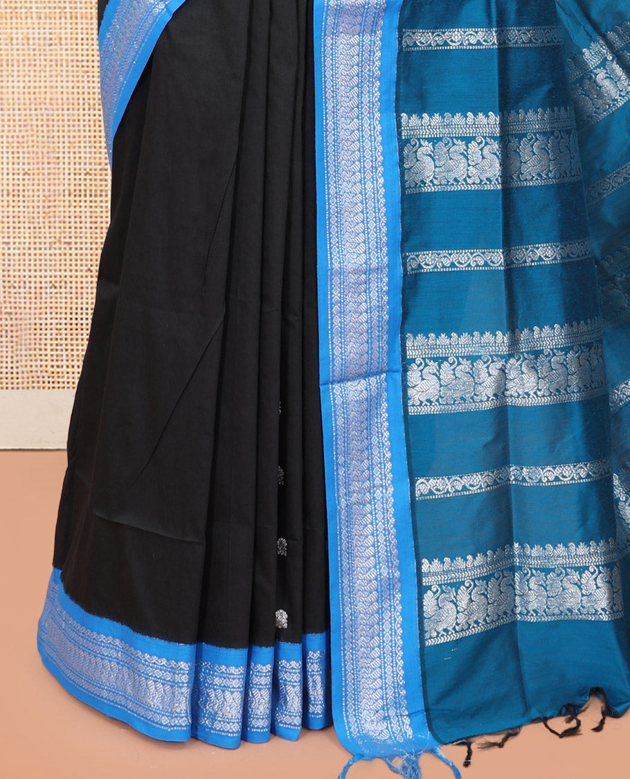 Black Kalyani Cotton Saree