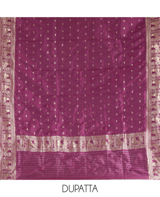 Mustard Semi-Silk Material Chudidar Set