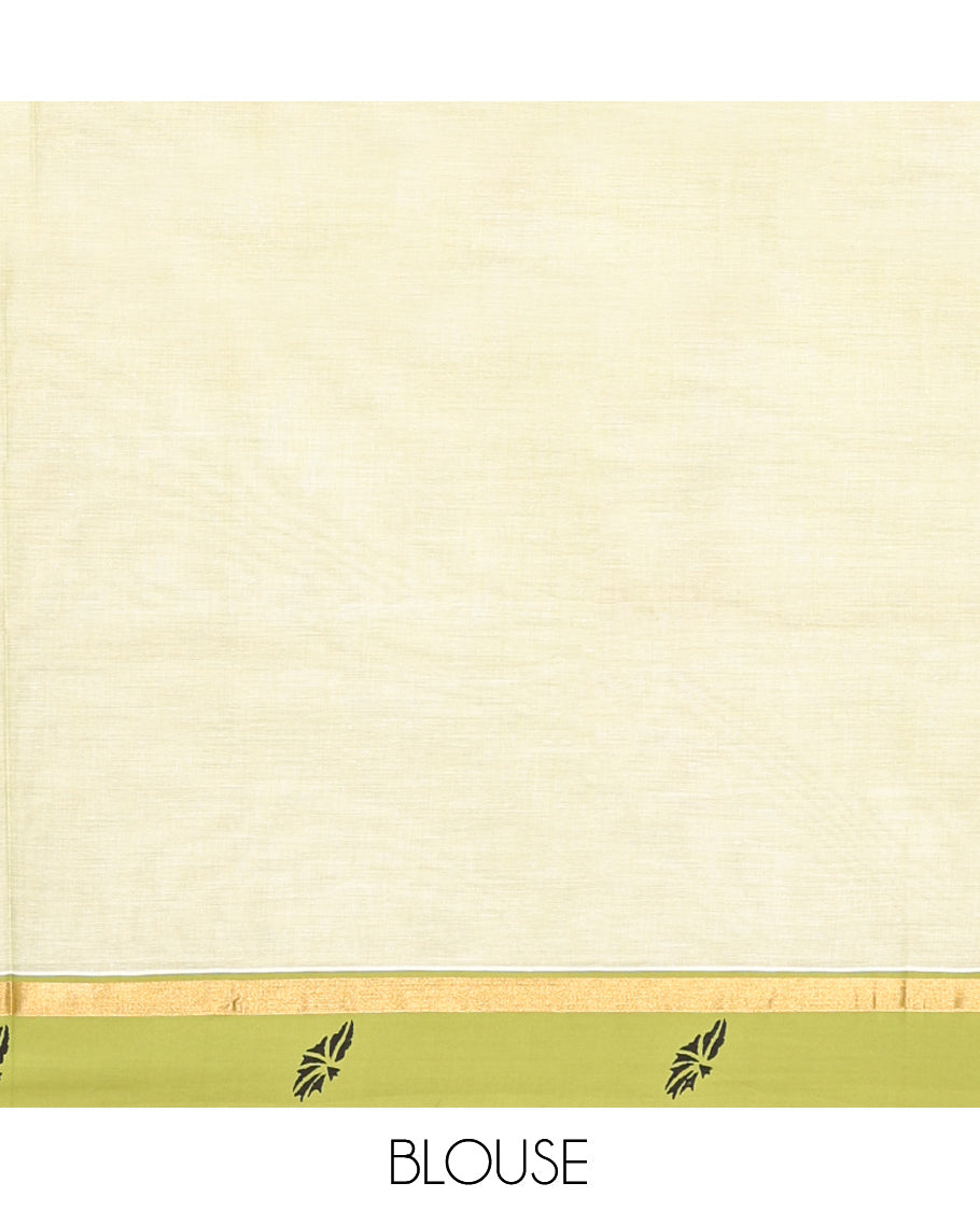 Pale Green Chirala Cotton Saree
