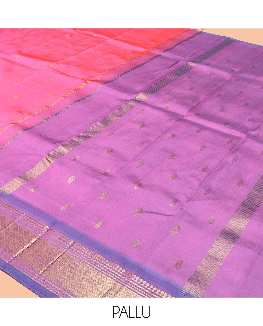 Pink Kanchipuram Silk Saree