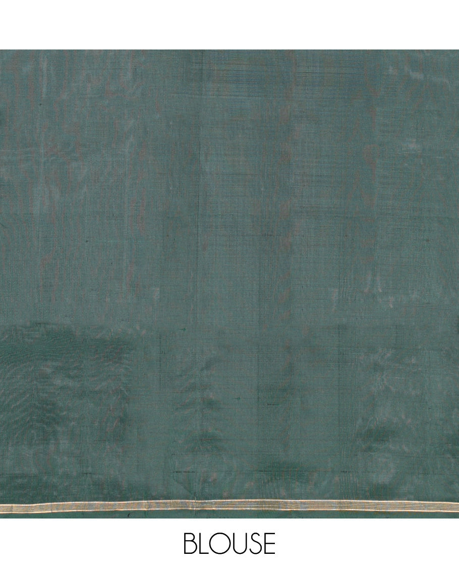 Green Mayuri Lite Silk Mix Saree