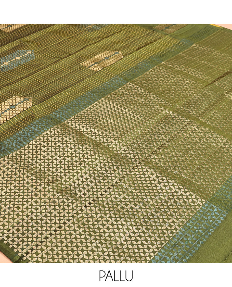 Green Mayuri Soft Silk Saree