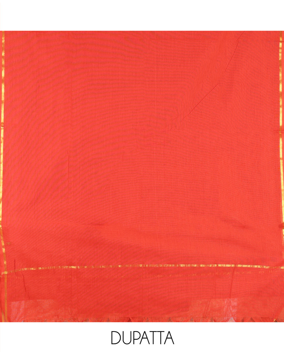 Black-Rust Jaipur Cotton Material Chudidar Set, Camel Motifs Printed Top, Contrast Bottom, and Plain Dupatta