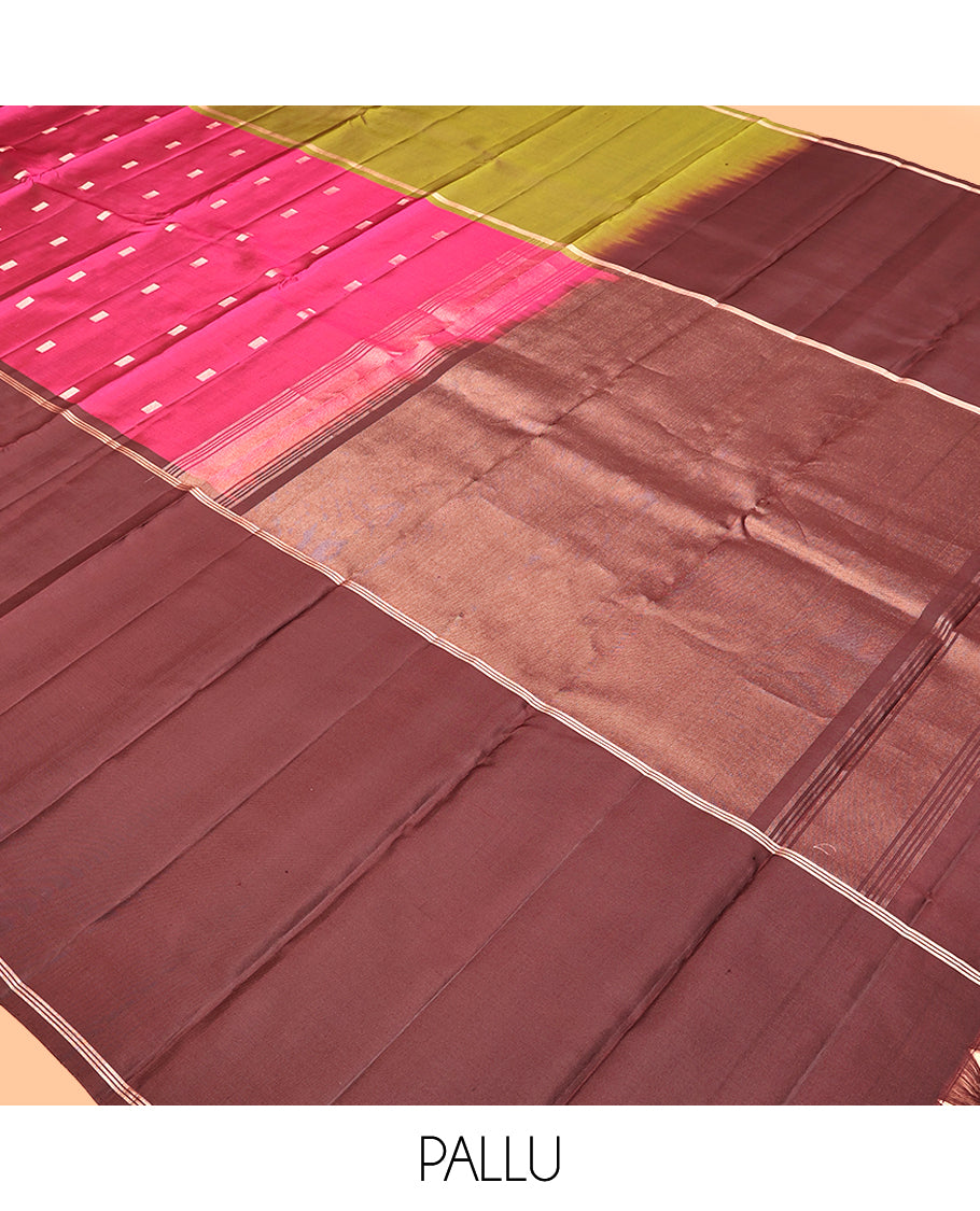 Pink Mayuri Soft Silk Saree