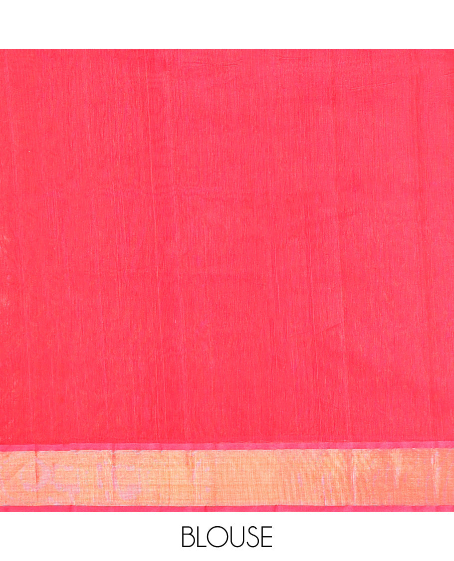 Orange Intricate Design Silk Cotton Saree