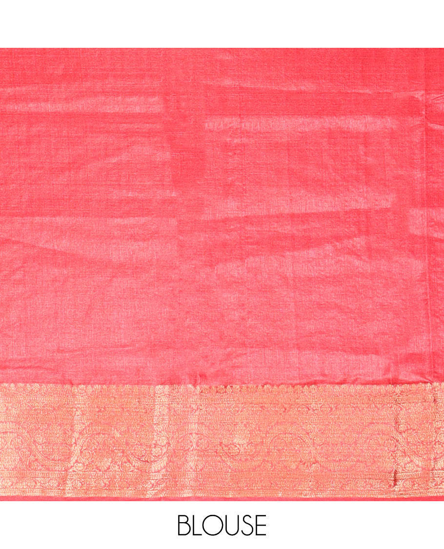 Yellow Fancy Tussar Saree