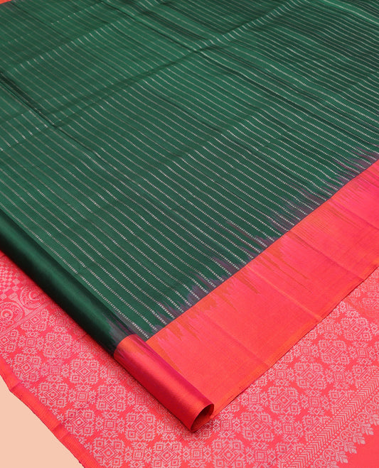 Green Mayuri Soft Silk Saree