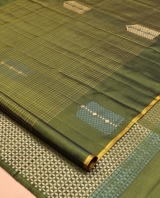 Green Mayuri Soft Silk Saree