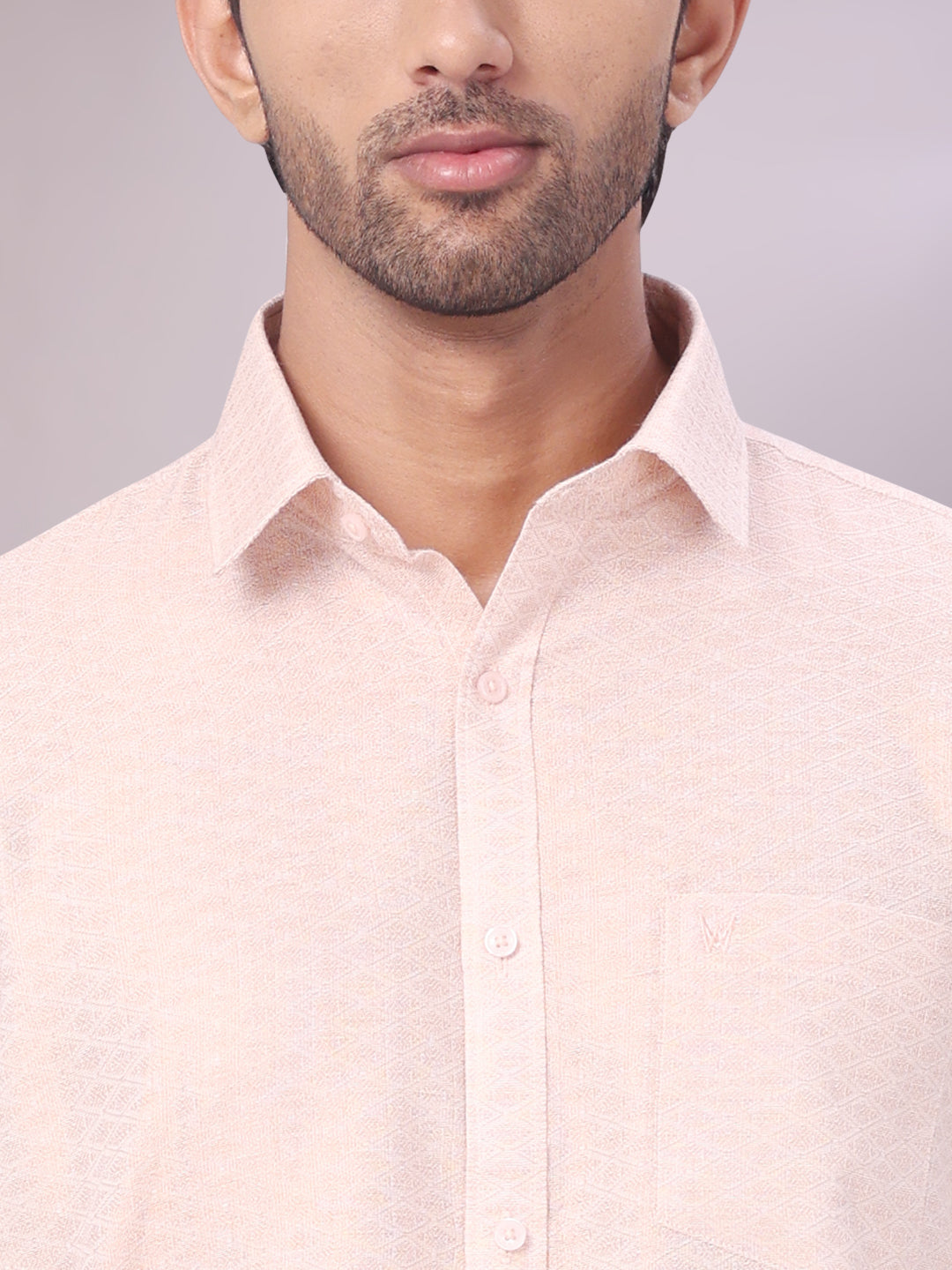 Men's Copper Tissue Jacquard Shirt with Matching Dhoti Combo Zeus