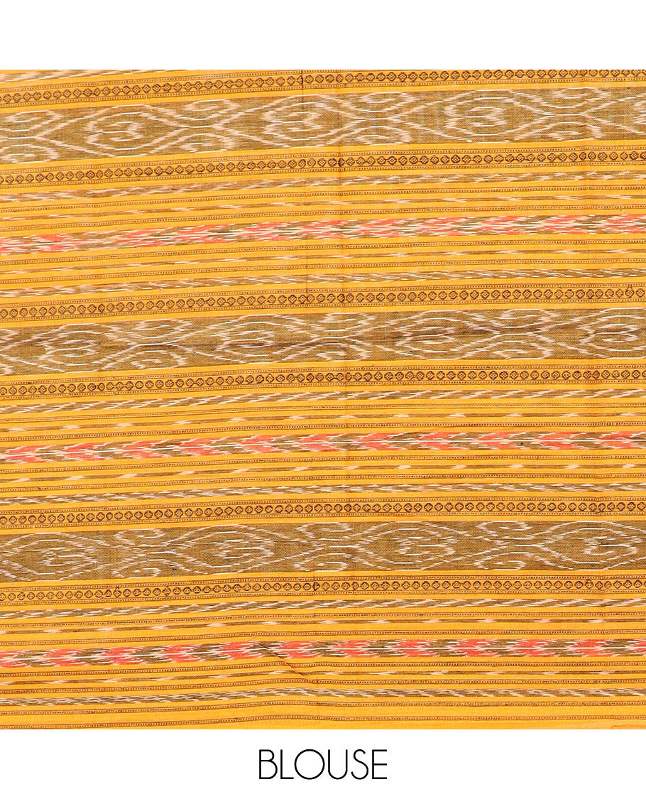 black chettinad cotton saree with contrast border of temple rudraksh designs & ganga jamuna border