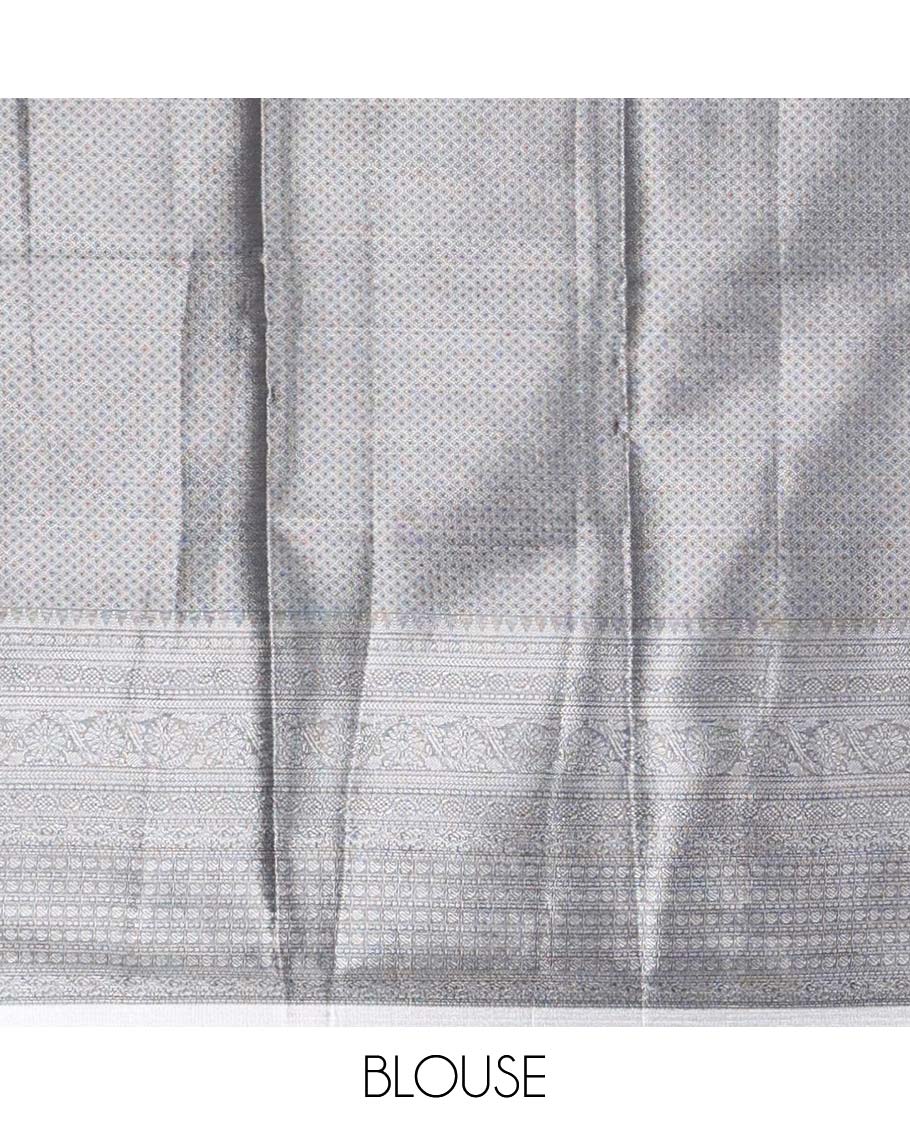 Black jacquard budget silk saree with self zari design border & traditional zari design pallu