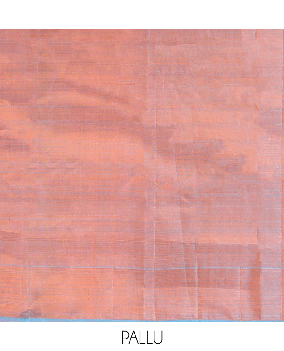 Orange Kanchipuram Silk Saree