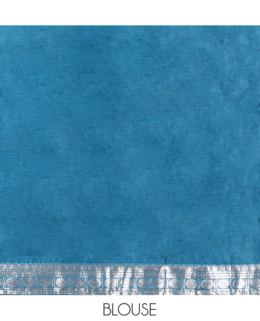 Wine Art Silk Half-Saree Featuring Plain Skirt, Complemented by Contrast Traditional Zari Design Rettai Pettu Temple Border, Paired with a Contrast Blouse, Contrast Zari-Bordered Dhavani and Brocade Belt