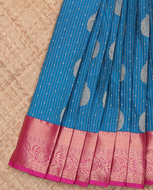 Blue Budget Silk Saree