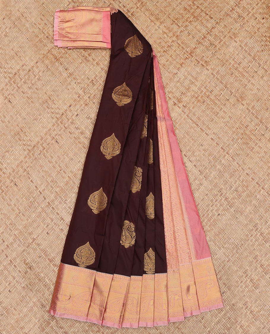 Brown Budget Silk Saree