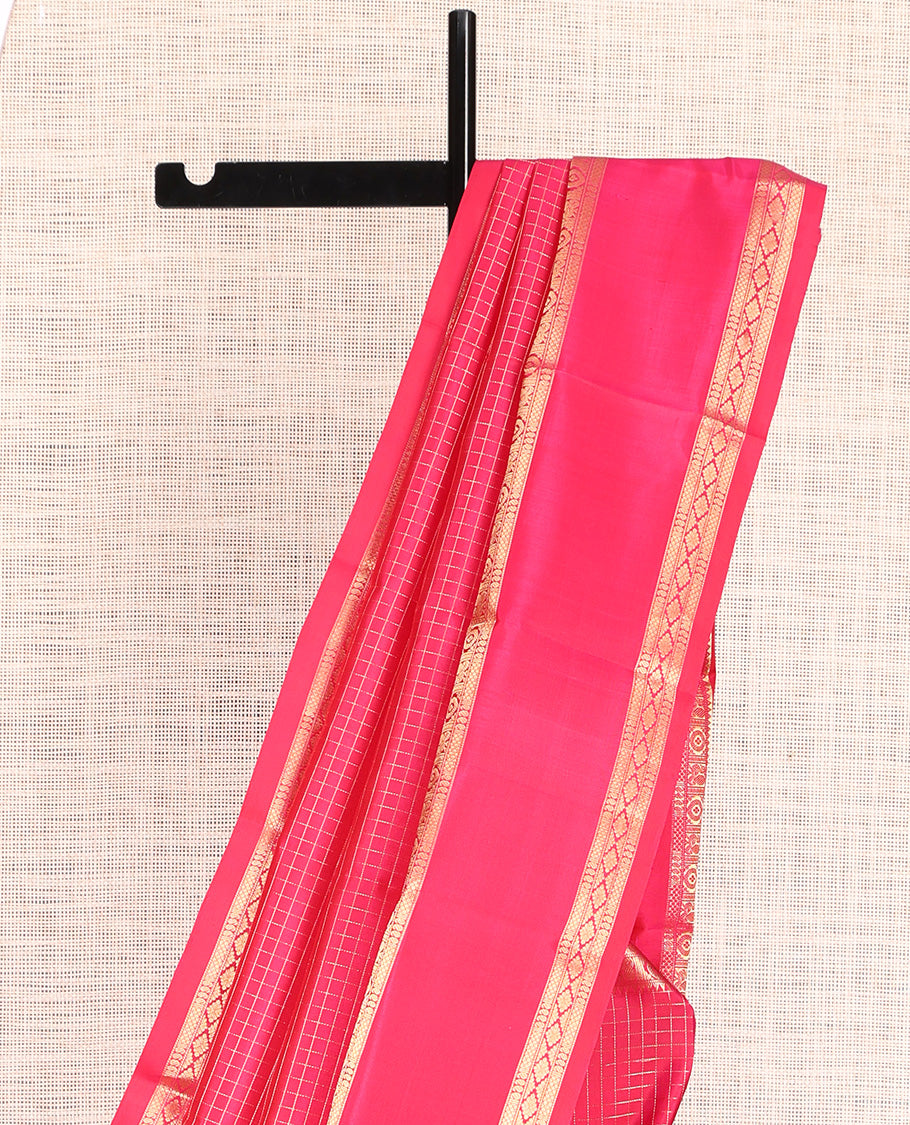 Red Kanchipuram Chettinad Saree