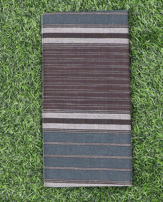 Multi-hue horizontal striped printed cozy cotton lungi