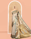 Peacock Green Art Silk Saree, Decorated with Floral-Paisley Jacquard Design, a Traditional Zari Border, Intricate Pallu, and a Matching Blouse