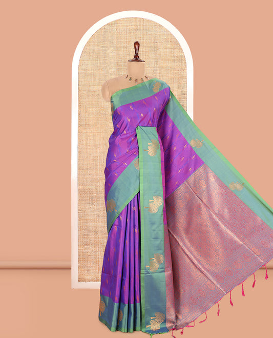 Lavender Semi-Luxury Soft Silk Saree