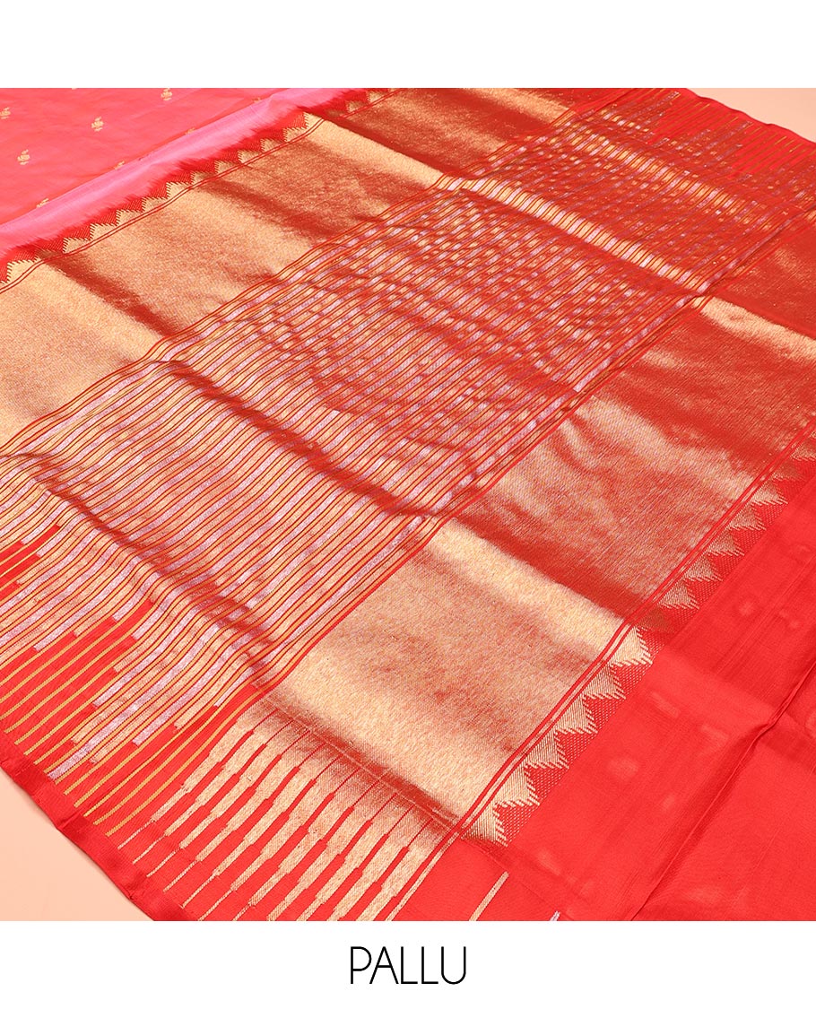 Pink Venkatagiri Silk Saree