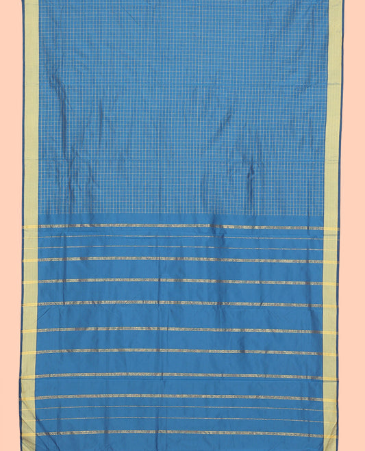 Blue Ten-Yard Art Silk Saree