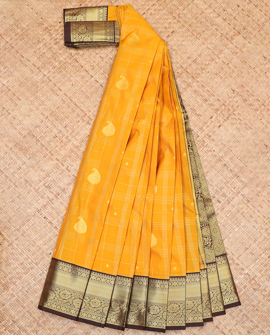 Yellow Budget Silk Saree