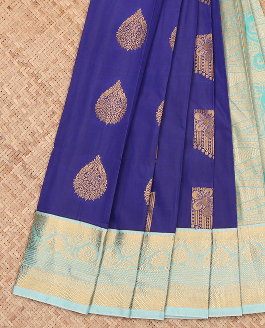 Blue Budget Silk Saree