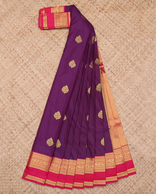 Purple Budget Silk Saree