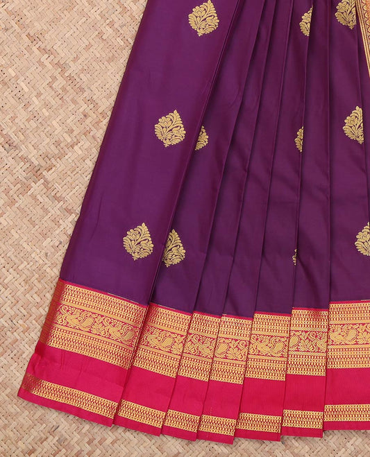 Purple Budget Silk Saree