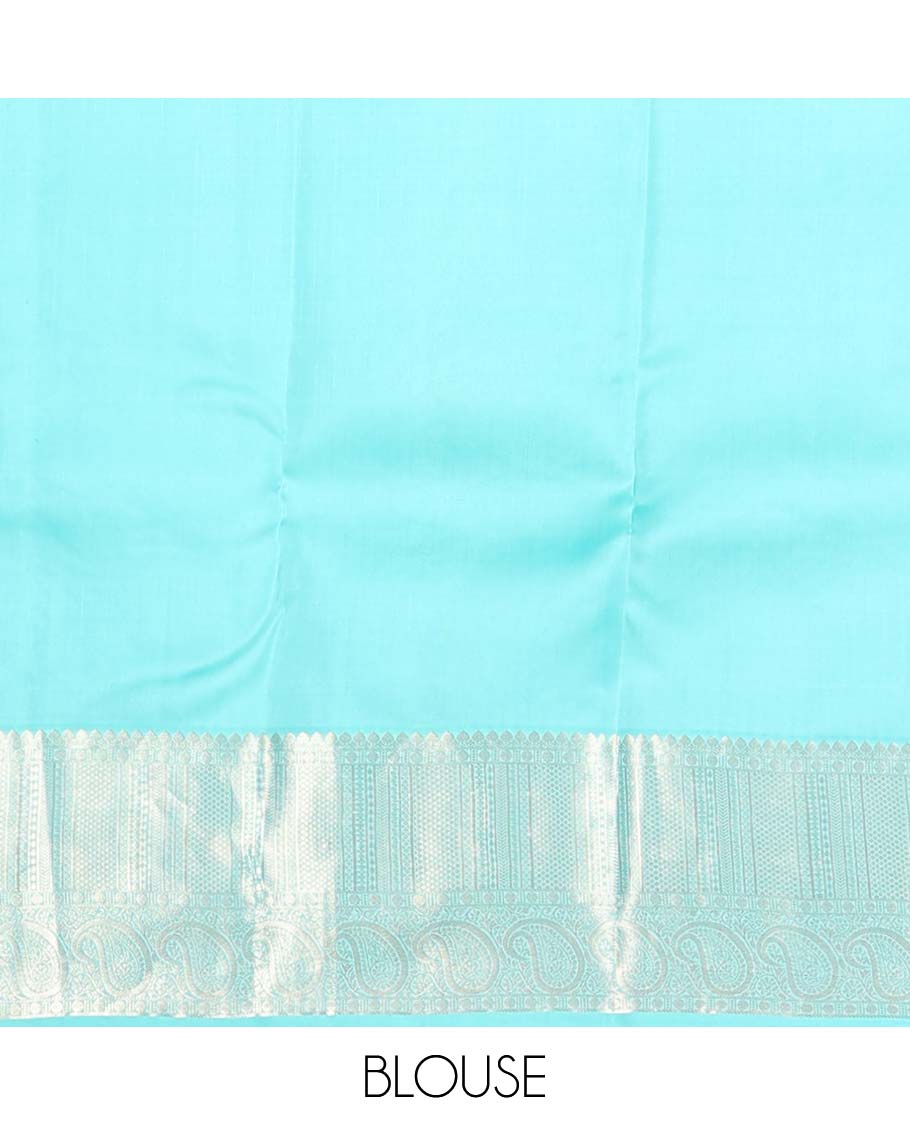 Purple zari design Vasundhara silk mix saree, zari border of thilakam mokku,rudraksham,mayil kann & manga designs & contrast jaal pallu